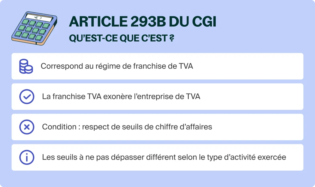 TVA non applicable art. 293B du CGI : de quoi s’agit-il